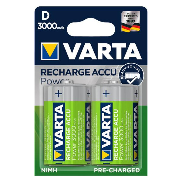 Varta Photo Accu POWER - Akku Mono (D) 3.000 mAh 1,2 V