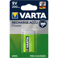 Varta Photo Accu POWER - Akku 9V-Block 200 mAh 9 V