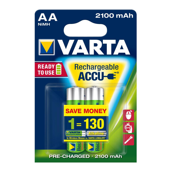 Varta Photo Accu Longlife 56706 - Akku Mignon (AA) 2.100 mAh 1,2 V