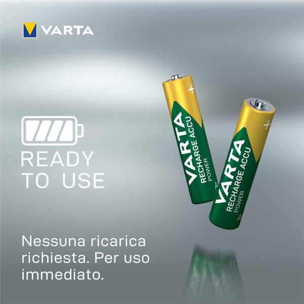 Varta 1x2 Professional NiMH 1000 mAh AAA - Wiederaufladbarer Akku - Nickel-Metallhydrid (NiMH) - 1,2 V - 1000 mAh - Silber - 13 g