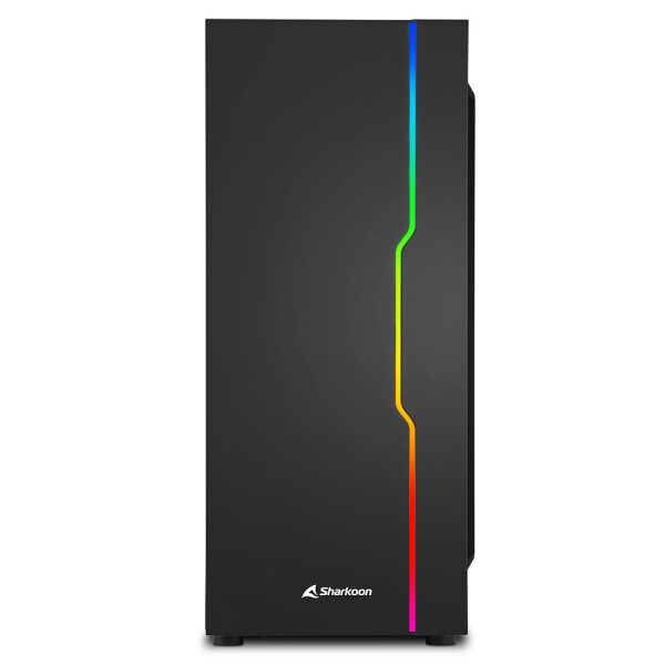 Sharkoon RGB Slider - Midi Tower - PC - Schwarz - ATX - micro ATX - Mini-ITX - Gaming - 15,7 cm