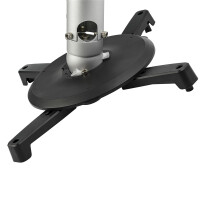 StarTech.com Beamer Deckenhalterung - Zimmerdecke - 15 kg - Schwarz - Silber - 127,7 - 705 mm - 360° - -25 - 25°