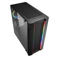 Sharkoon ELITE SHARK CA200M - Midi Tower - PC - Schwarz - ATX - EATX - micro ATX - Mini-ITX - SSI CEB - SSI EEB - Blau - Grün - Rot - 16,5 cm