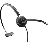 Poly EncorePro 540 Konvertierbares Headset + Quick Disconnect - Kabelgebunden - Anrufe/Musik - 32 g - Kopfhörer - Schwarz