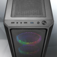 RAIJINTEK PONOS MS4 Gehäuse - schwarz - Midi/Minitower - ATX - Midi/Minitower - ATX