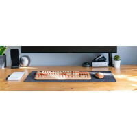 KeySonic Maus-Tastatur-Set Full-Size Tastatur runde...