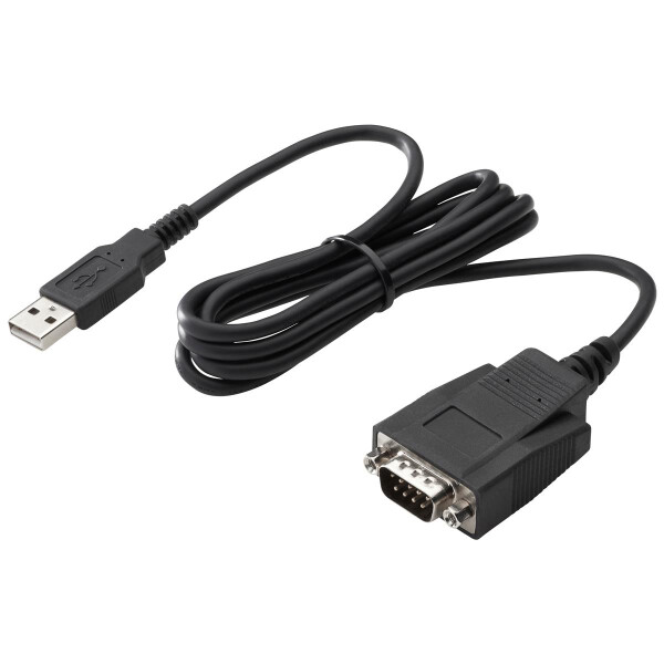 HP Adapter - USB zu seriell - Schwarz - USB Typ-A - DB-9 - Männlich - Männlich - Business