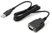 HP Adapter - USB zu seriell - Schwarz - USB Typ-A - DB-9...