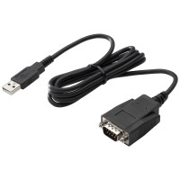 HP Adapter - USB zu seriell - Schwarz - USB Typ-A - DB-9...