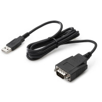 HP Adapter - USB zu seriell - Schwarz - USB Typ-A - DB-9 - Männlich - Männlich - Business