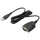 HP Adapter - USB zu seriell - Schwarz - USB Typ-A - DB-9 - Männlich - Männlich - Business