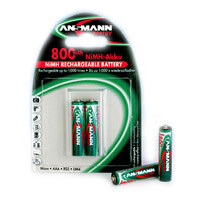 Ansmann Blister 2 X DECT Accu - AA - 800mAh - AA / HR6 -...