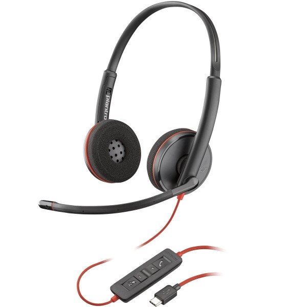 Poly Blackwire 3220 Stereo USB-C A Headset - Headset - 20 KHz