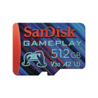 SanDisk GamePlay microSDXC UHS-I Card 512GB GamingmicroSDXC190MB/s130MB/sWUHS-IV30 U3C10noJCRPD14x6Blister