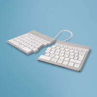 R-Go Tastatur Split Break DE-Layout Bluetooth weiß - Tastatur