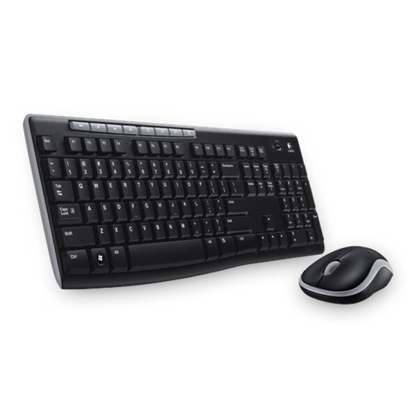 Logitech Wireless Combo MK270 - Volle Größe (100%) - Kabellos - RF Wireless - Schwarz - Maus enthalten