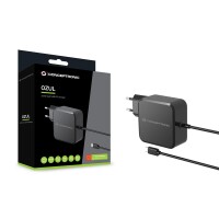 Conceptronic OZUL05BE 100W GaN USB-PD-Ladegerät - Eingebautes USB-C-Kabel - Drinnen - AC - 20 V - 1,8 m - Schwarz