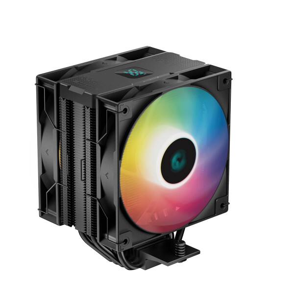 Deepcool AG400 DIGITAL ARGB 4x Heat Pipe All Black Single Tower CPU Air Cooler - AMD Sockel AM4 (Ryzen) - AMD Sockel AM5 (Ryzen Zen4)