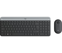 Logitech MK470 Slim Combo – kabelloses Tastatur-Maus-Set - Volle Größe (100%) - Kabellos - RF Wireless - AZERTY - Graphit - Maus enthalten