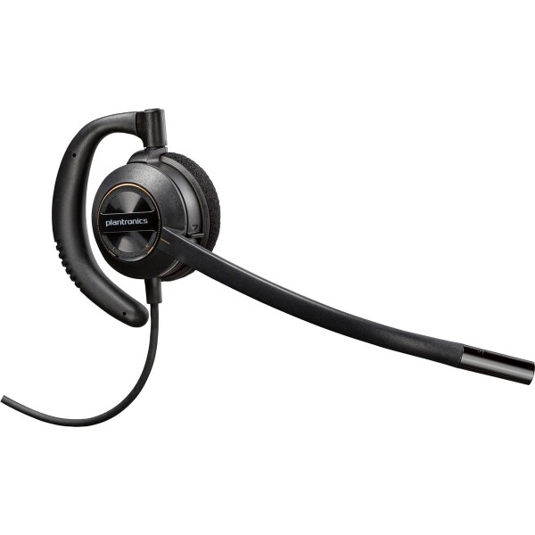 Poly EncorePro 530 Headset + Quick Disconnect - Kabelgebunden - Anrufe/Musik - 22 g - Kopfhörer - Schwarz