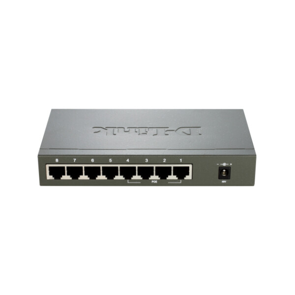 D-Link DES-1008PA - Unmanaged - Fast Ethernet (10/100) - Power over Ethernet (PoE)