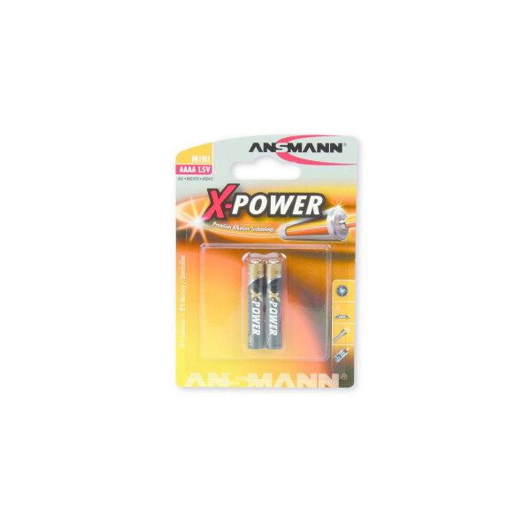 Ansmann X-Power AAAA - 1x 2 - Einwegbatterie - AAAA - Alkali - 1,5 V - 2 Stück(e) - Sichtverpackung