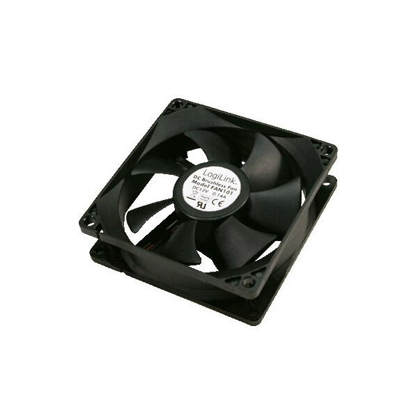 LogiLink PC case cooler - Ventilator - 32,6 dB - Schwarz