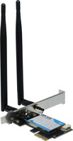 Inter-Tech Wi-Fi 5 PCIe Adapter EP-132 Antenne Bluetooth...