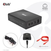 Club 3D Travel Charger 132W GAN technology - Four port...