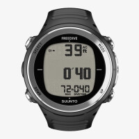 Suunto D4F - Schwarz - Edelstahl - Komposite - 100 m - Elastomer - Schwarz - Mineral