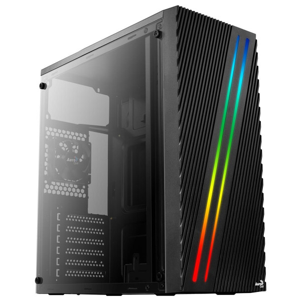 AEROCOOL ADVANCED TECHNOLOGIES Aerocool Streak - Midi Tower - PC - Schwarz - ATX - micro ATX - Mini-ITX - Acrylnitril-Butadien-Styrol (ABS) - SPCC - Multi