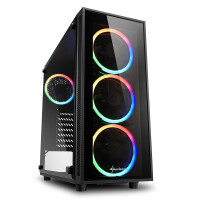 Sharkoon TG4 - Midi Tower - PC - Schwarz - ATX - micro...