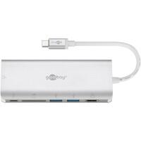 Wentronic 76788 - USB Typ-C - 10,100,1000 Mbit/s - Silber...