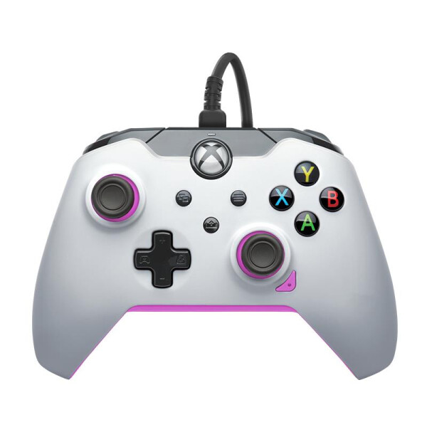 PDP Kabelgebundener Controller: Fuse White Für Xbox Series X|S - Xbox One und Windows 10/11 - Gamepad - PC - Xbox One - Xbox Series S - Xbox Series X - D-Pad - Menü-Taste - Schaltfläche Teilen - View button - Analog / Digital - Kabelgebunden - USB