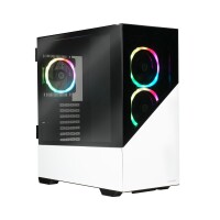 Enermax PC Case K8 RGB Tempered Glass Mid-Tower ATX White...