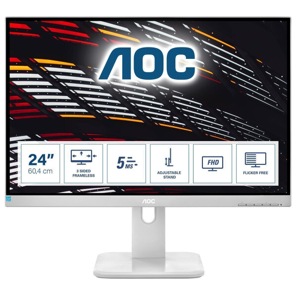 AOC P1 24P1/GR - 60,5 cm (23.8 Zoll) - 1920 x 1080 Pixel - Full HD - LED - 5 ms - Grau