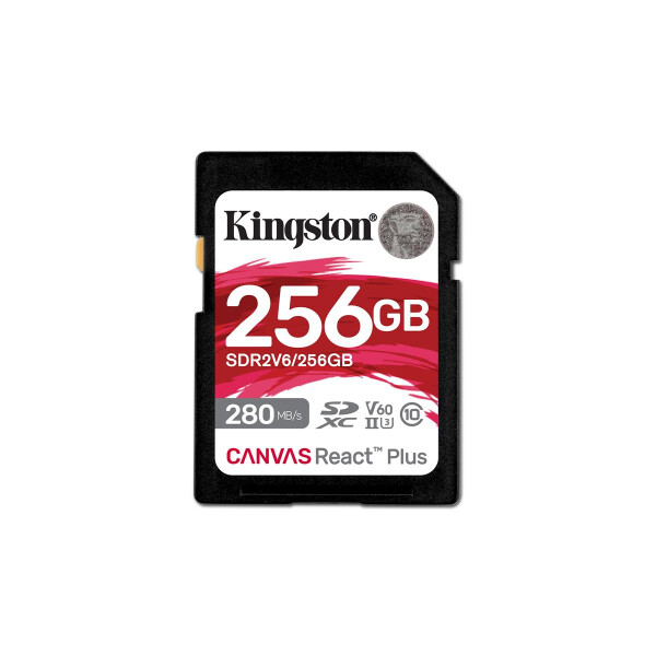 Kingston 256GB Canvas React Plus SDXC - Extended Capacity SD (SDXC)