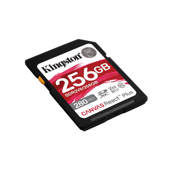 Kingston 256GB Canvas React Plus SDXC - Extended Capacity SD (SDXC)