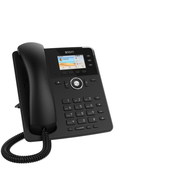 Snom Tischtelefon D717 - IP-Telefon - Schwarz - Kabelgebundenes Mobilteil - Im Band - Out-of band - SIP-Info - 3 Zeilen - 1000 Eintragungen