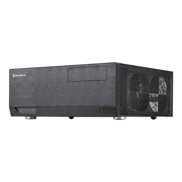 SilverStone Grandia GD09 - Desktop - PC - Schwarz - ATX - micro ATX - Aluminium - Kunststoff - Stahl - 2x 120 mm