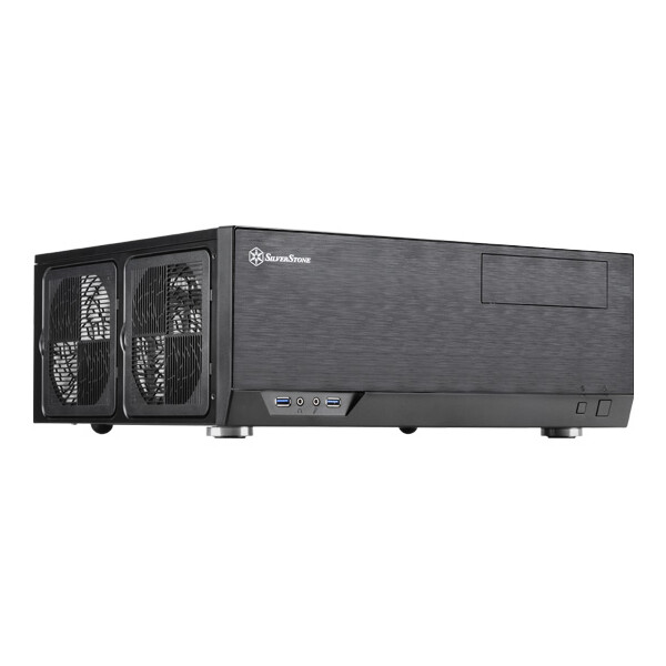 SilverStone Grandia GD09 - Desktop - PC - Schwarz - ATX - micro ATX - Aluminium - Kunststoff - Stahl - 2x 120 mm