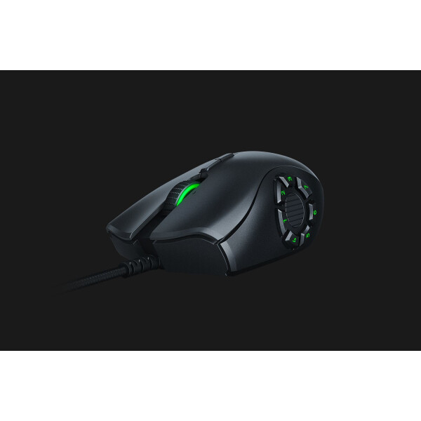 Razer Naga Trinity - rechts - Optisch - USB Typ-A - 16000 DPI - Schwarz - Grün