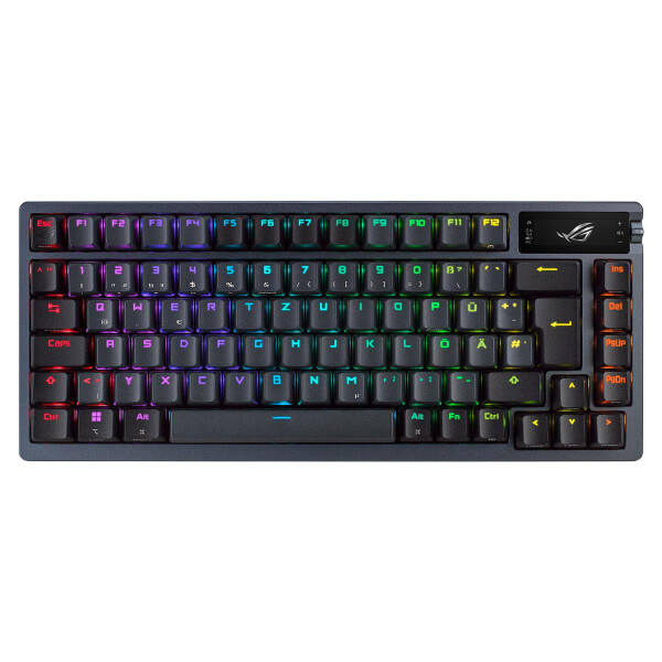 ASUS ROG Azoth - 75% - USB + RF Wireless + Bluetooth - Mechanischer Switch - QWERTY - RGB-LED - Schwarz