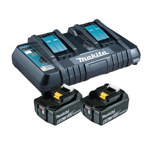 Makita 199484-8 - Batterie- & Ladegerät-Set - Lithium-Ion (Li-Ion) - 6 Ah - 18 V - Makita - 2 Stück(e)