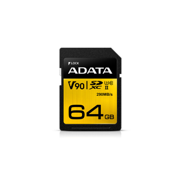 ADATA Premier ONE - 64 GB - SDXC - Klasse 10 - UHS-II - 290 MB/s - 260 MB/s