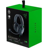 Razer Blackshark V2 X - Kopfhörer - Kopfband - Gaming - Schwarz - Grün - Binaural - Drehregler