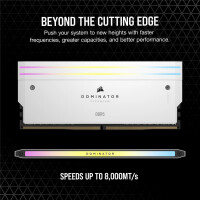 Corsair DOMINATOR TITANIUM RGB DDR5 6600MT/s 64GB 2x32GB White - 64 GB