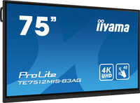 Iiyama TE7512MIS-B3AG Touch 75 UHD - Flachbildschirm (TFT/LCD) - 190,5 cm
