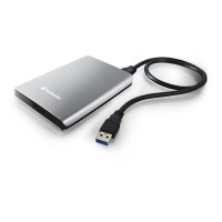 Verbatim Portables Festplattenlaufwerk Store n Go USB 3.0 - 2 TB - Silber - 2048 GB - 3.2 Gen 1 (3.1 Gen 1) - 5400 RPM - Silber