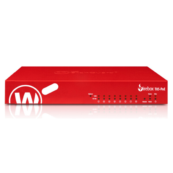 WatchGuard Trade up to Firebox T85 PoE 3 Jahre Basic - 2,4 Gbps - VPN